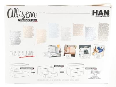 HAN HA-1100-12 Smart-box Plus Allison 2 Lades En Box Sneeuw Wit HAN HA-1100-12 Smart-box Plus Allison 2 Lades En Box Sneeuw Wit