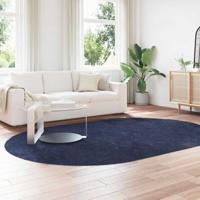 Hoogpolig vloerkleed NAVARRA 300x200 cm polyester marineblauw - thumbnail
