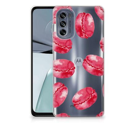 Motorola Moto G62 5G | Siliconen Case | Pink Macarons