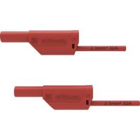 Schützinger VSFK 8500 / 2.5 / 50 / RT Veiligheidsmeetsnoer 4mm-stekker 4mm-stekker 50.00 cm Rood 1 stuk(s) - thumbnail