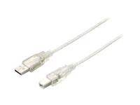 Equip USB 2.0 kabel USB aansluitkabel (A/stekker - B/stekker 3,0 m) zilver - thumbnail