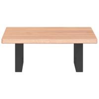 Badkamer wandschap staal en massief eikenhout - thumbnail