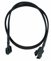 Verlengkabel voor ventilatorstroom - 4-pins interne voeding (alleen ventilator) (V) naar 4-pins interne voeding (alleen ventilator) (M) - 60 cm - zwart - thumbnail