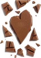 Tony's Chocolonely - Gifting bar: Recht uit m'n chocohart (Melk roos framboos) - 15x 180g - thumbnail