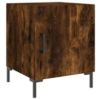 Nachtkastjes 2 st 40x40x50 cm bewerkt hout gerookt eikenkleurig - thumbnail