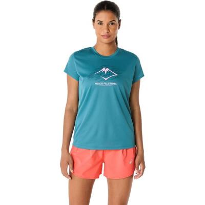ASICS Fujitrail Logo T-Shirt Dames ASICS Fujitrail Logo T-Shirt Dames