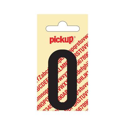 Plakcijfer Nobel 60 mm zwart 0 Pickup - Pickup Plakcijfer Nobel 60 mm zwart 0 Pickup - Pickup
