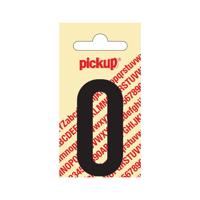 Plakcijfer Nobel 60 mm zwart 0 Pickup - Pickup - thumbnail