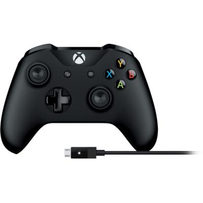 Microsoft Xbox One Draadloze controller + kabel voor Windows zwart - 0889842121971 Microsoft Xbox One Draadloze controller + kabel voor Windows zwart - 0889842121971