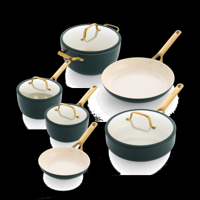 Padova Reserve Pine Green 10-delige pannenset - thumbnail