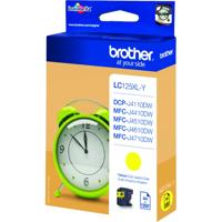 Brother Inktcartridge LC-125XLY Origineel Geel LC-125 XL Y - thumbnail