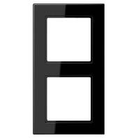 Dubbel afdekraam A550 zwart A5582BFSW Jung