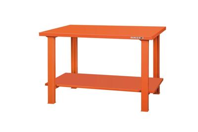 Bahco Werkbank | heavy-duty | met stalen werkblad | 4 poten | oranje | 1500 mm x 750 mm x 1030 mm - 1495WB15TSBT Bahco Werkbank | heavy-duty | met stalen werkblad | 4 poten | oranje | 1500 mm x 750 mm x 1030 mm - 1495WB15TSBT