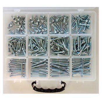 Bofix 214691 doos assortiment 12 vaks inbusbouten verzinkt