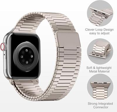 Magnetische stalen band - Zeer sterke magneet - Titanium kleur - Geschikt voor Apple Watch 44mm / 45mm / 46mm / 49mm Magnetische stalen band - Zeer sterke magneet - Titanium kleur - Geschikt voor Apple Watch 44mm / 45mm / 46mm / 49mm