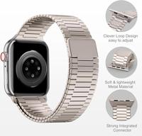 Magnetische stalen band - Zeer sterke magneet - Titanium kleur - Geschikt voor Apple Watch 44mm / 45mm / 46mm / 49mm - thumbnail