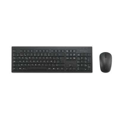 Kensington KM150 EQ toetsenbord Inclusief muis Kantoor RF Draadloos AZERTY Belgisch Zwart Kensington KM150 EQ toetsenbord Inclusief muis Kantoor RF Draadloos AZERTY Belgisch Zwart