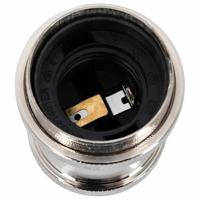 Lamphouders 2 st nikkel satijn E27 - thumbnail