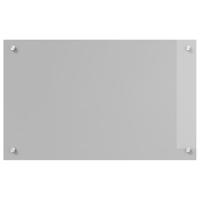 VidaXL Keuken spatscherm lichtgrijs 80 x 50 cm gehard glas - thumbnail