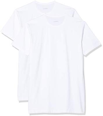 Claesens T-shirt O-hals stretch 2-pack wit