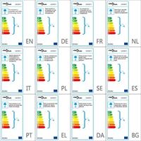 Lampenkap voor vloerlamp met hoge standaard zwart - thumbnail
