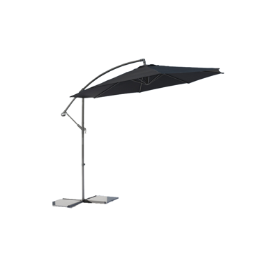 Zweefparasol Menorca 300 cm zwart Zweefparasol Menorca 300 cm zwart