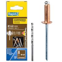 Rapid Blindklinknagels Verkoperd | Ø4,8 x 12 mm | Incl. Boor | 50 Stuks - 5001467 - thumbnail