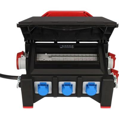 Brennenstuhl Professional rubberen bouwstroomverdeler | BSV 5-32A FI type B | 2m | H07RN-F 5G6,0 | CEE32A+2x16A,6x230V - 9150320068