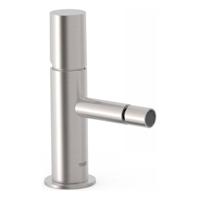 Bidetmengkraan Tres Study Exclusive 1-Knop Uitloop Recht 8 cm Rond RVS - thumbnail