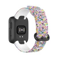 By Qubix - Siliconen band met print - Sierlijk design - Compatible met Xiaomi Mi Watch Lite/Redmi Watch - Compatible Xiaomi bandje - thumbnail