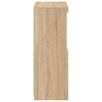 Dressoir met LED-verlichting 60,5x37x100 cm sonoma eikenkleurig - thumbnail