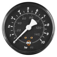 SKS Pompd manometer 80mm 10 bar zw - thumbnail