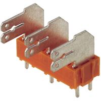 Weidmüller 9511770000 Splitter voor platte connectoren Insteekbreedte: 6.3 mm Insteekdikte: 0.8 mm 90 ° Deels geïsoleerd Oranje, Zilver 50 stuk(s) - thumbnail