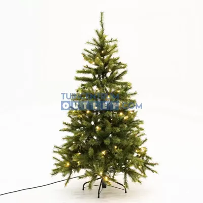 black box kunstkerstboom Toronto met ledverlichting h155 x d102cm