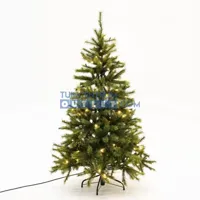 black box kunstkerstboom Toronto met ledverlichting h155 x d102cm - thumbnail