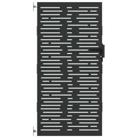 Tuinpoort, Tuinpoort 85x100 cm Corten Staal Vierkant Ontwerp - thumbnail