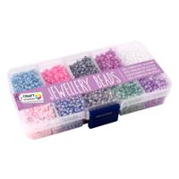 Creative Craft Group Sieraden kralen in opbergbak, 10 kleuren - thumbnail