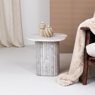 By-Boo Bijzettafel 'Dorique' Marmer, 45 x 45cm By-Boo Bijzettafel 'Dorique' Marmer, 45 x 45cm