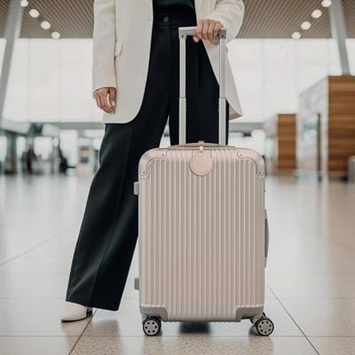 Satechi FindAll vegan-leather luggage tag with Find My - Desert Rose