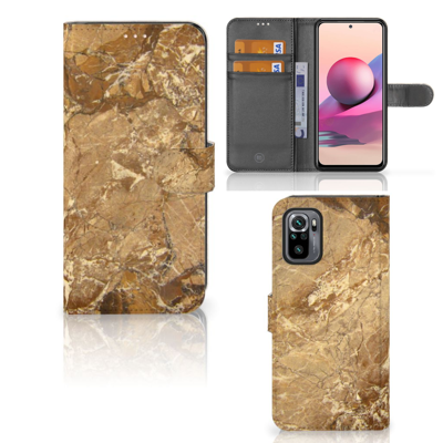 Xiaomi Redmi Note 10S | 10 4G | Poco M5s | Bookcase | Marmer Creme