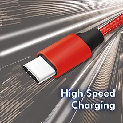 USB 2.0 aansluitkabel, USB (type C) naar USB (type C) rood, 0,3 m