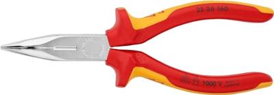 Knipex Platspitse tang met zijsnijder | verchroomd | 160 mm | 25 26 160 - 2526160