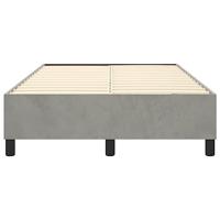 Boxspringframe fluweel lichtgrijs 120x200 cm - thumbnail