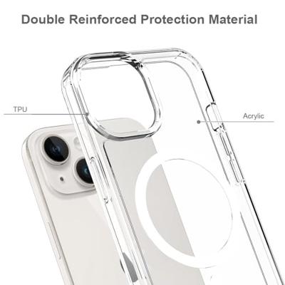 JT Berlin Pankow Clear MagSafe Backcover Apple iPhone 15 Plus Transparant MagSafe compatible JT Berlin Pankow Clear MagSafe Backcover Apple iPhone 15 Plus Transparant MagSafe compatible