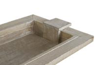 Snackdienblad Home ESPRIT Wit Modern Decapé 48 X 30,5 X 7,5 cm - thumbnail