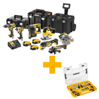 DeWalt dck755p3t | 7-delige combopack | xr 18 volt | 5,0 ah | li-ion | 3 accu's - dck755p3t-qw - thumbnail