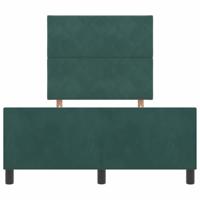 Bedframe met hoofdeinde Donkergroen 120 x 190 cm Fluweel - thumbnail