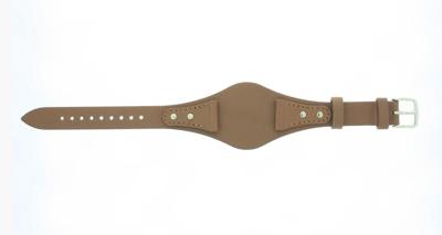 Horlogeband Fossil BQ3064 Onderliggend Leder Bruin 18mm