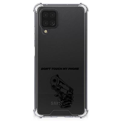 Samsung Galaxy A12 Anti Shock Case Gun Don't Touch My Phone Samsung Galaxy A12 Anti Shock Case Gun Don't Touch My Phone
