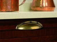 Handvat Rei 2004 Gouden Schelp Metaal 4 Stuks Versleten (9,2 x 2,5 x 2 cm) - thumbnail